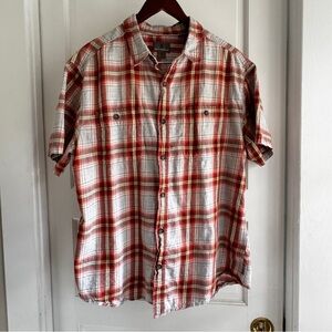 Royal Robbins Men's XL Point Reyes Plaid Short Sleeve Button Down